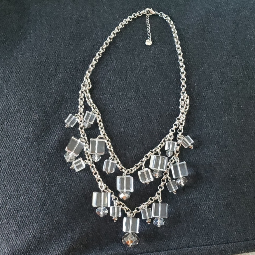 Loft crystal statement necklace
